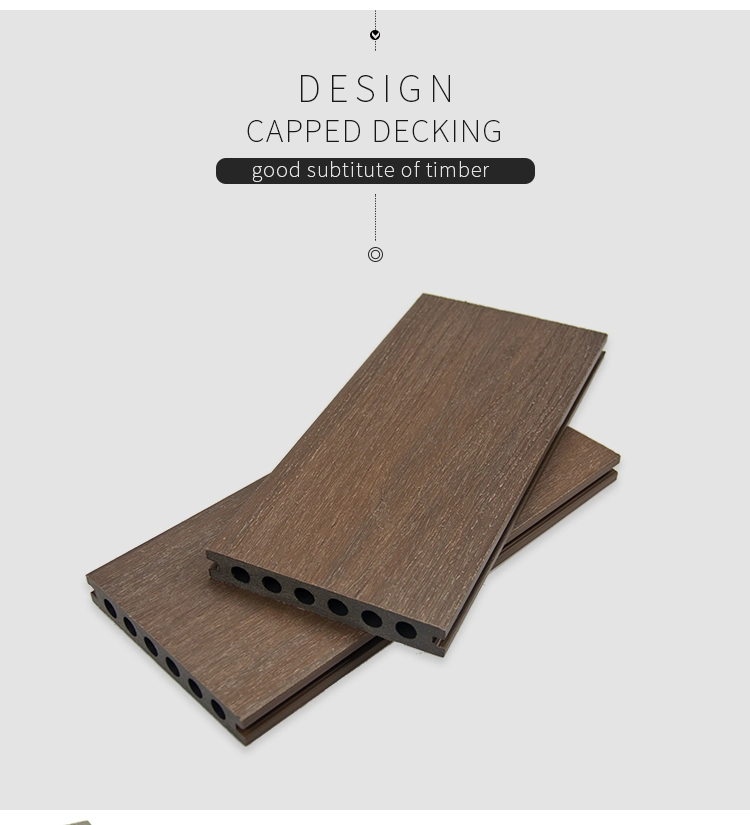 Foshan Rucca WPC Outdoor Composite Deck, Composite Decking Solid 138*23mm WPC Engineered Flooring Garden