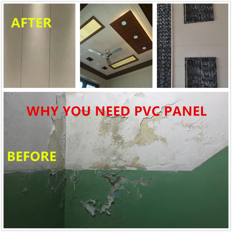 Customized Fireproof PVC Panels Laminated Wall Panel PVC Ceiling Panels