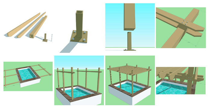 Easy Installation Waterproof WPC Railing Composite Plastic Railing Wood Plastic Handrail WPC Wood Railing