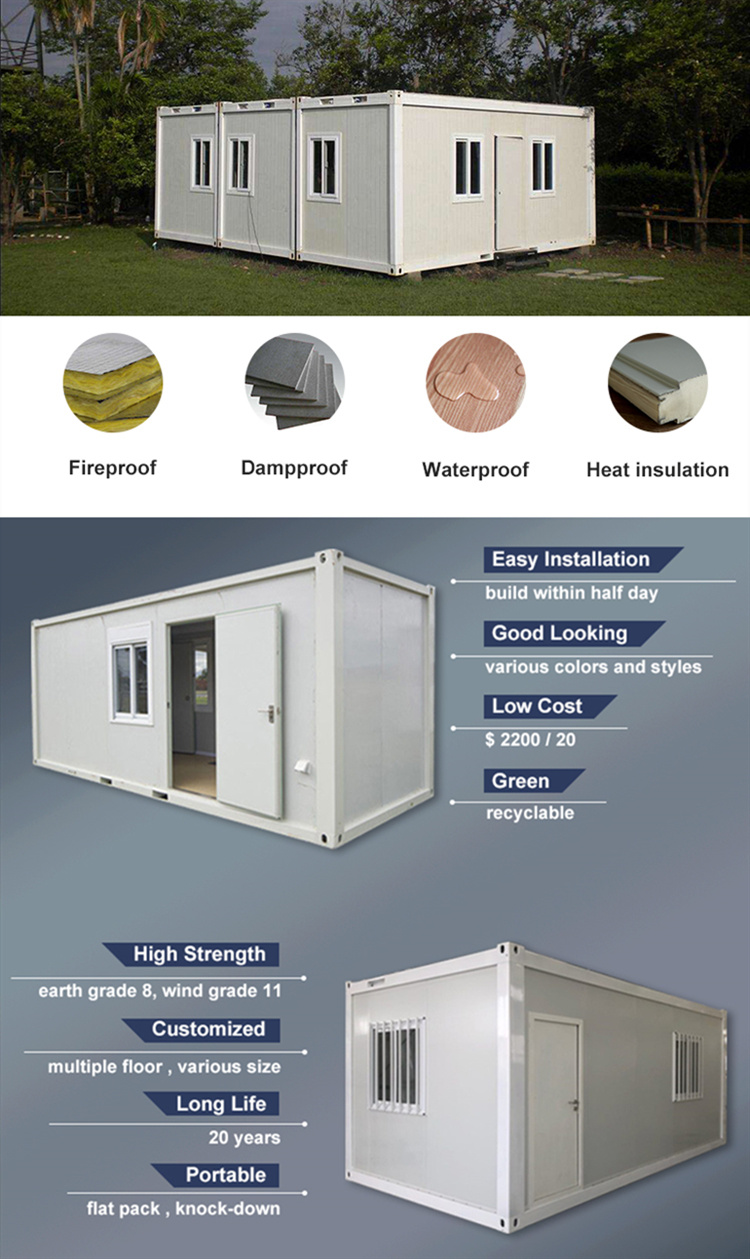 Sandwich Panel Container Housing Manufacturer/Provider Steel Sheet Insulation Sliding Door