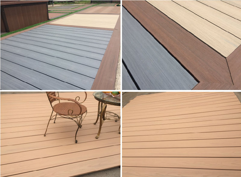 Outdoor WPC Floor Boards Terrace Waterproof Composite Decking