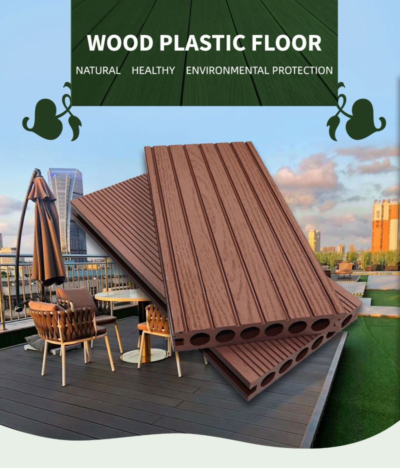 Vinyl&#160; WPC Flooring Wholesale Wood Plastic Composite Fencing WPC Board Privacy Garden Fence