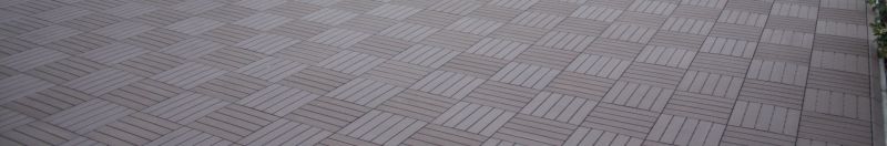 Decorative Outdoor WPC DIY Square WPC Decking Tile