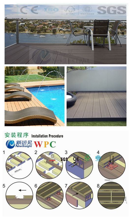 High Quality Green Outdoor WPC Decking