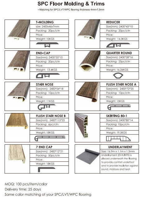 Indoor Use Fireproof WPC Plank PVC Flooring