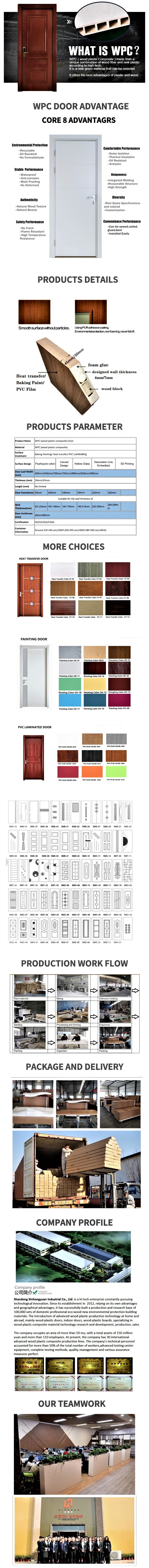 House Interior Wood Plastic Composite WPC Doors