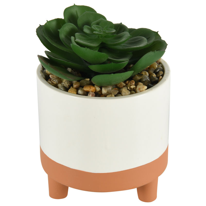 Sell Artificial Succulent Green Plant Decoration with Special Appearance Flowerpots