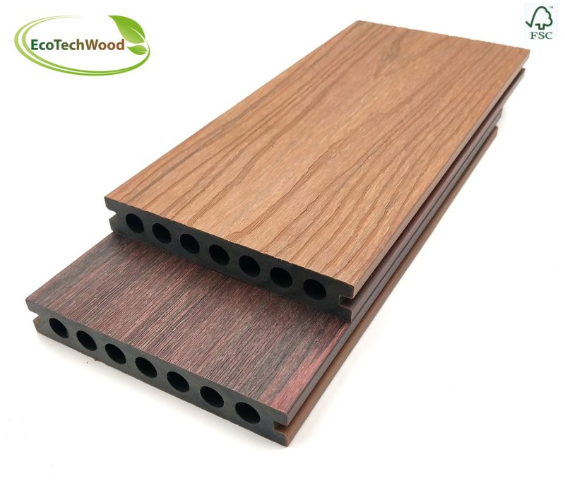 Newest Double Colors WPC Co-Extrusion Decking