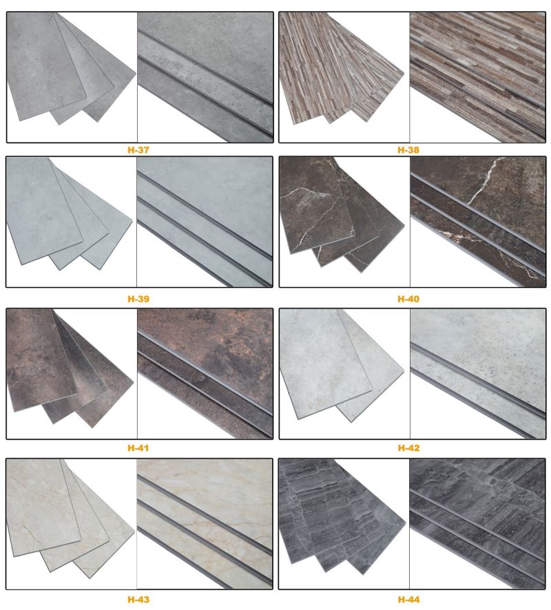 Wholesale PVC Waterproof Flooring Stone Plastic Composite Vinyl Floor Covering
