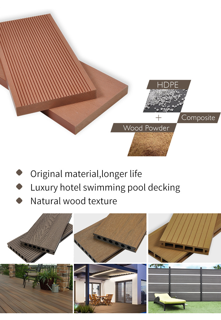 Decorative Untrashield Decking WPC Decking Composite Decking Wood Plastic Composite