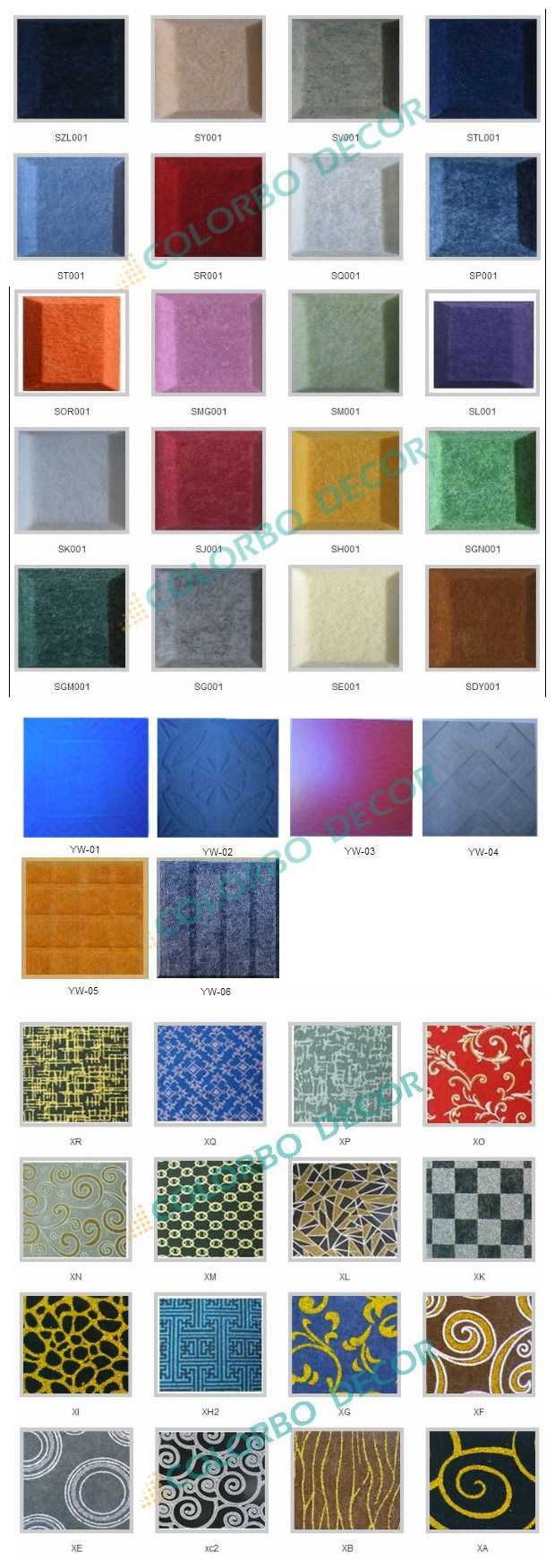 Acoustic Material Polyester Fiber 3D Interior Panels