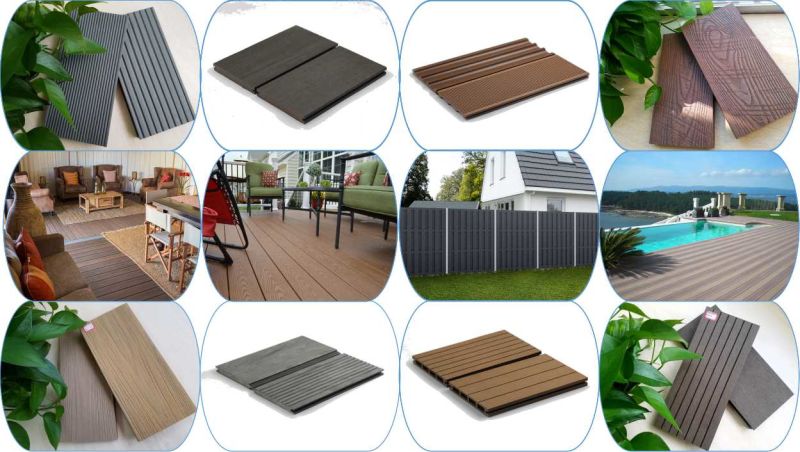 Decor Popular WPC Decking Plastic Wood Flooring with Moisture Resistant