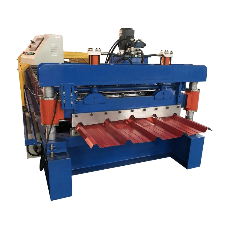 Trapezoidal Tile Roof Panel Roll Forming Machine Tile Roof Machine for Building Material