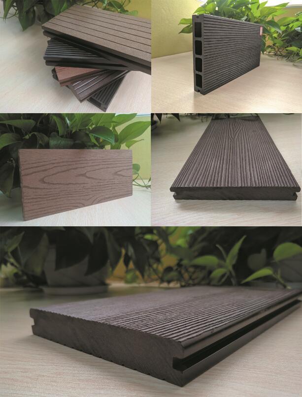 Natural Mix Color WPC Flooring Composite Decking for Swimming Pool