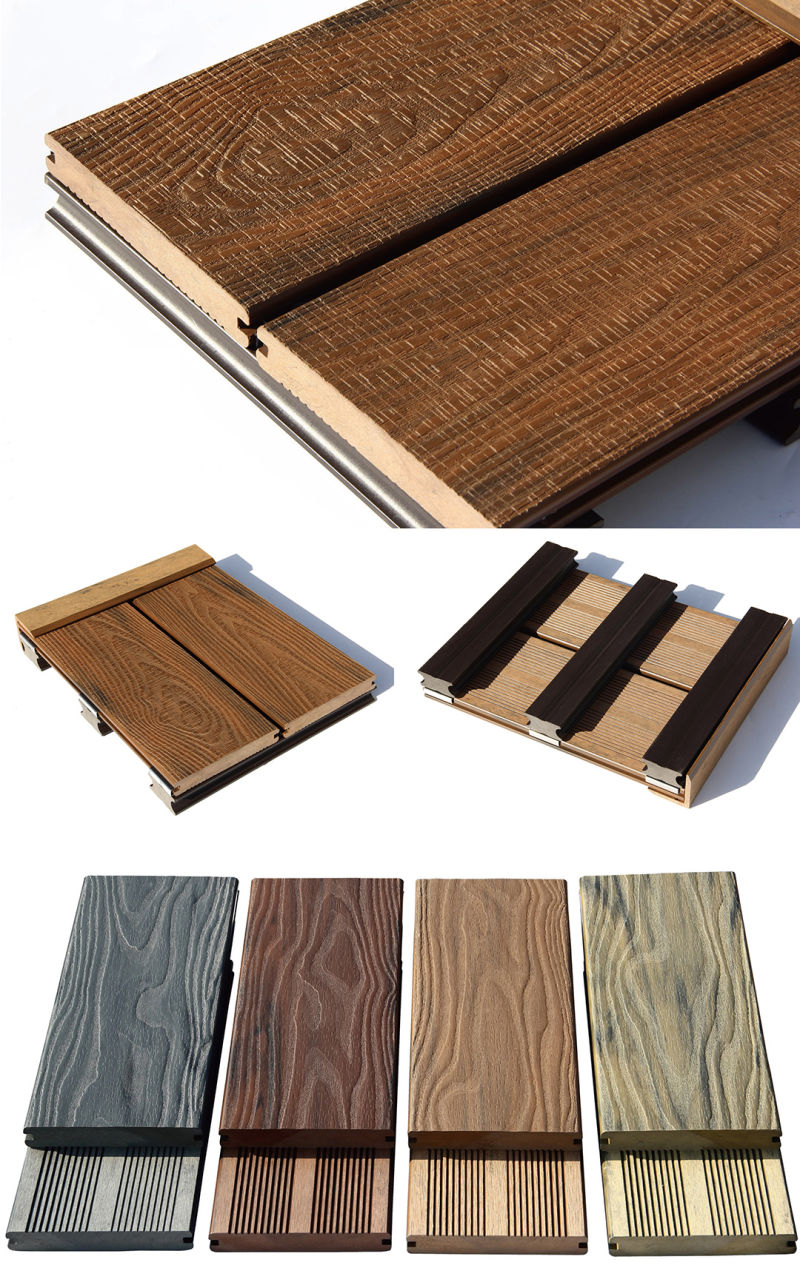 Swimming Pool Construction Material Solid WPC Decking