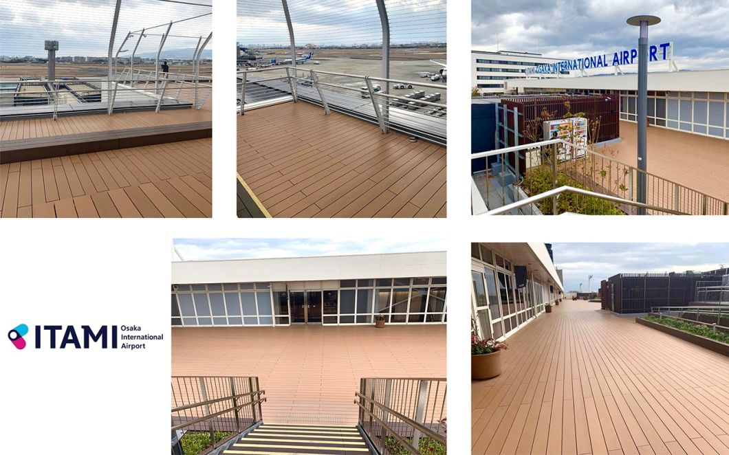 Anti Scratch Deep Embossed Outdoor WPC Solid Decking