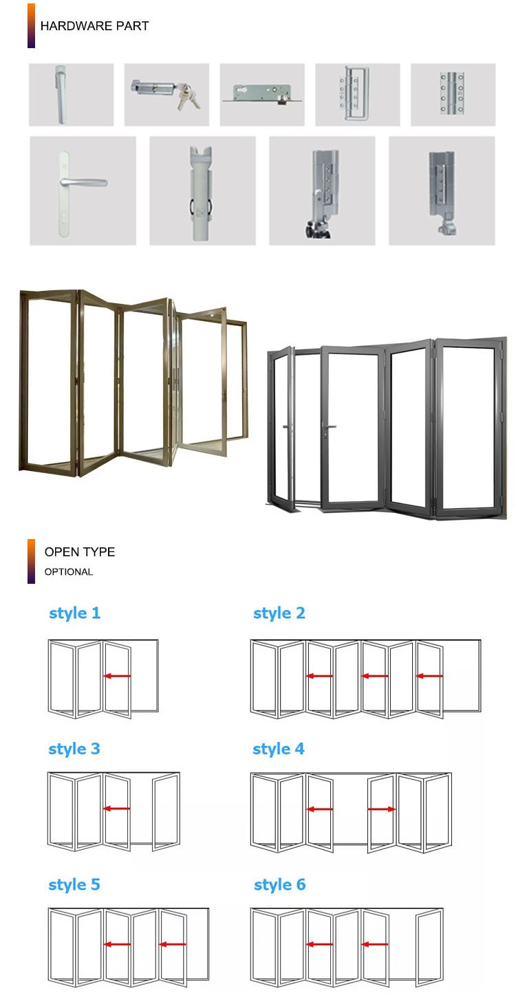 Exterior Black Aluminum Accordion Definition Exterior Folding Doors