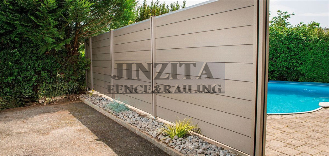 Metal Fence Composite Decking WPC Board Building Material WPC Fencing
