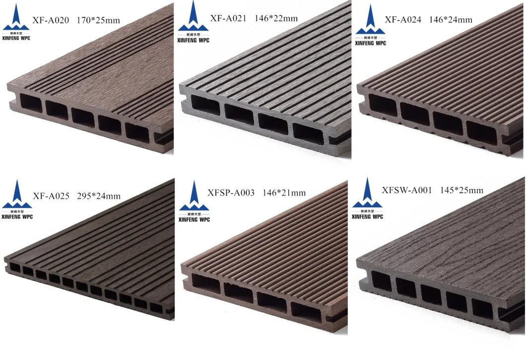 Anti-Slip WPC Co-Extrusion Decking Board for Outdoor
