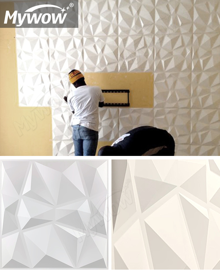 OEM Packaging PVC Ceiling Tile 3D PVC Wall Panel