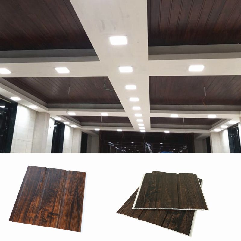 China Supplier Tile Sheet Board 3D False Suspended Fireproof Waterproof Cladding Profile Width 25/30/40cm PVC Laminated Decorative Wall Panel Ceiling