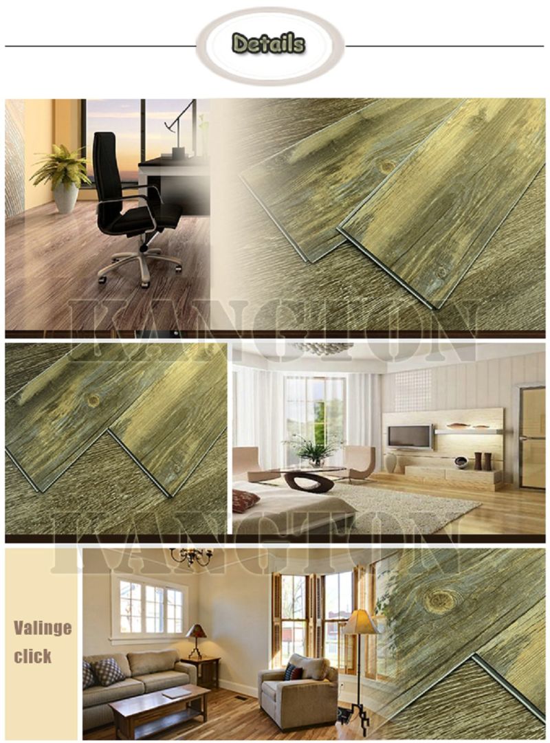 Wood-Grain Design WPC Vinyl Flooring (WPC vinyl flooring)
