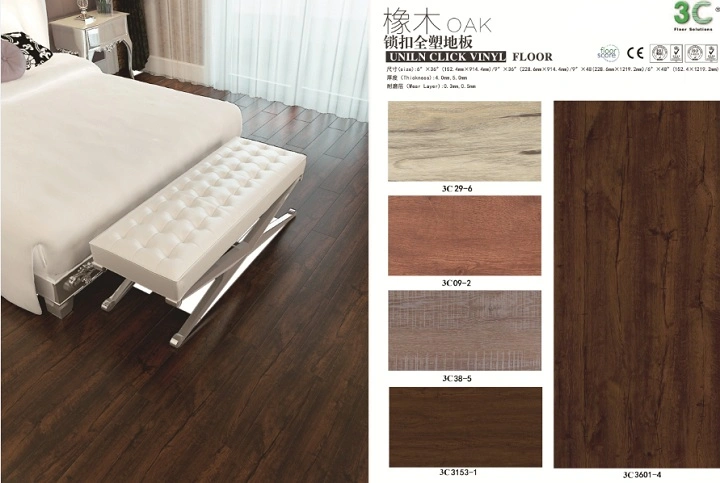 Wholesale Surface UV Coating Wood Grain WPC Flooring Planks 5mm