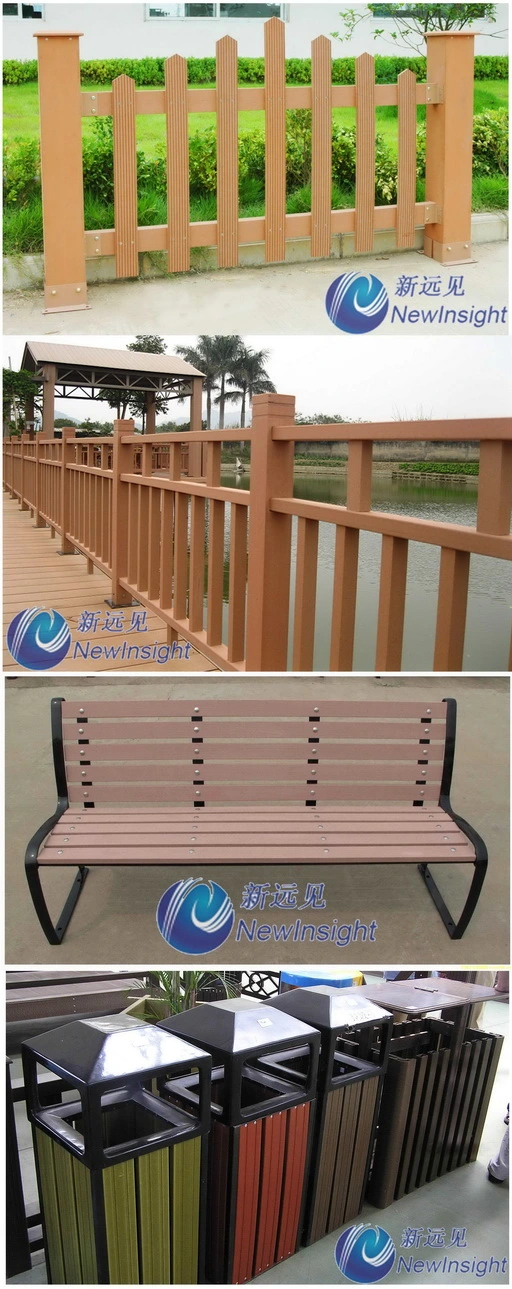 High Quality WPC Plank Decoration Board for Dustbin Fence Bench Decking with SGS ISO CE Fsc WPC Cladding WPC Wall Panel Wood Plastic Composite Plank Lhma033