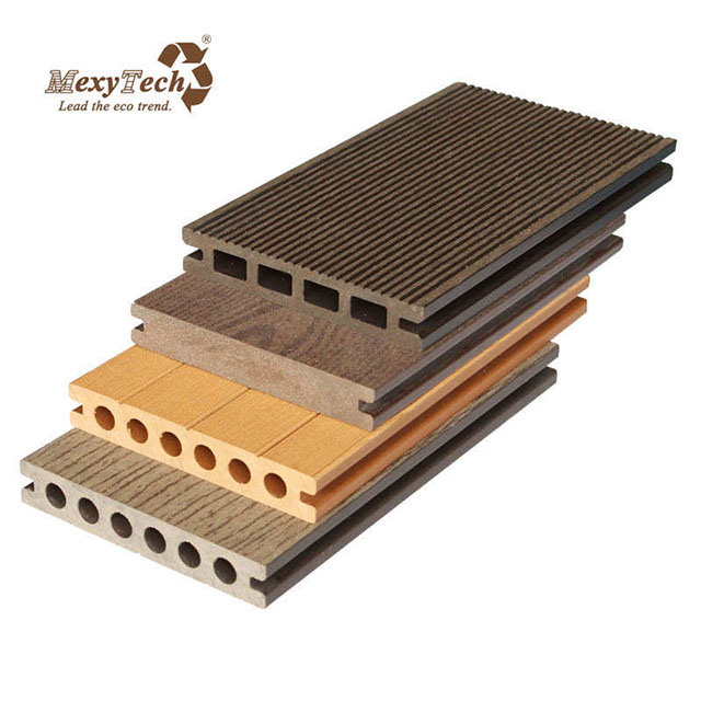 Guangdong Factory Plastic Composite Outdoor Wood Grain WPC Decking for Swimming Pool