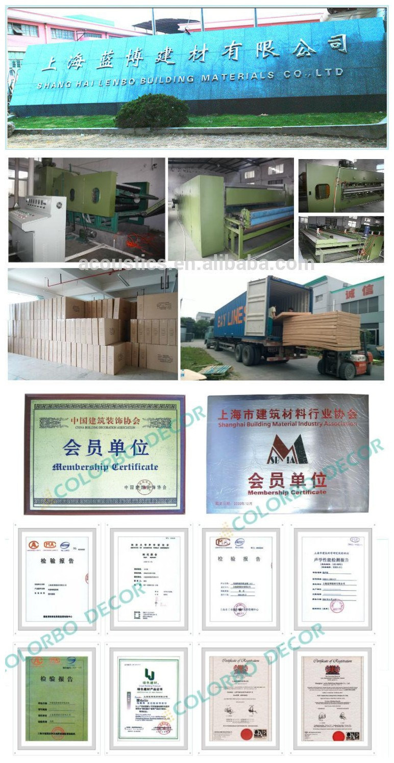 Eco Acoustical Board 3D Polyester Fiber Wall Panel