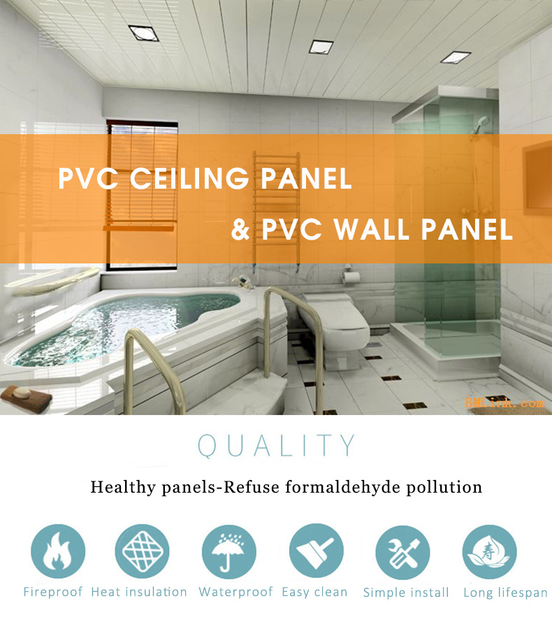 2020 Middle East Strong Laminated PVC Panels Heavy PVC Ceiling Panels