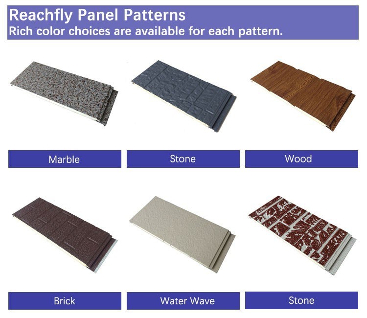 Exterior Wall Panel PU Foam Sandwich Wall Panel