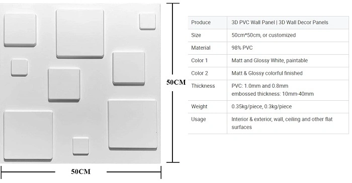 Brick 3D Wall Panel PVC Material Wall Decoration Panel 3D Wall Panel