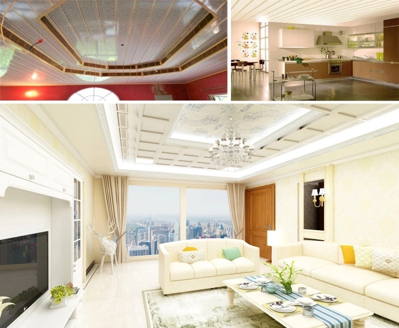 Interior Decoration Building Material for House Plafond PVC Ceiling, PVC Panel, PVC Wall Panel