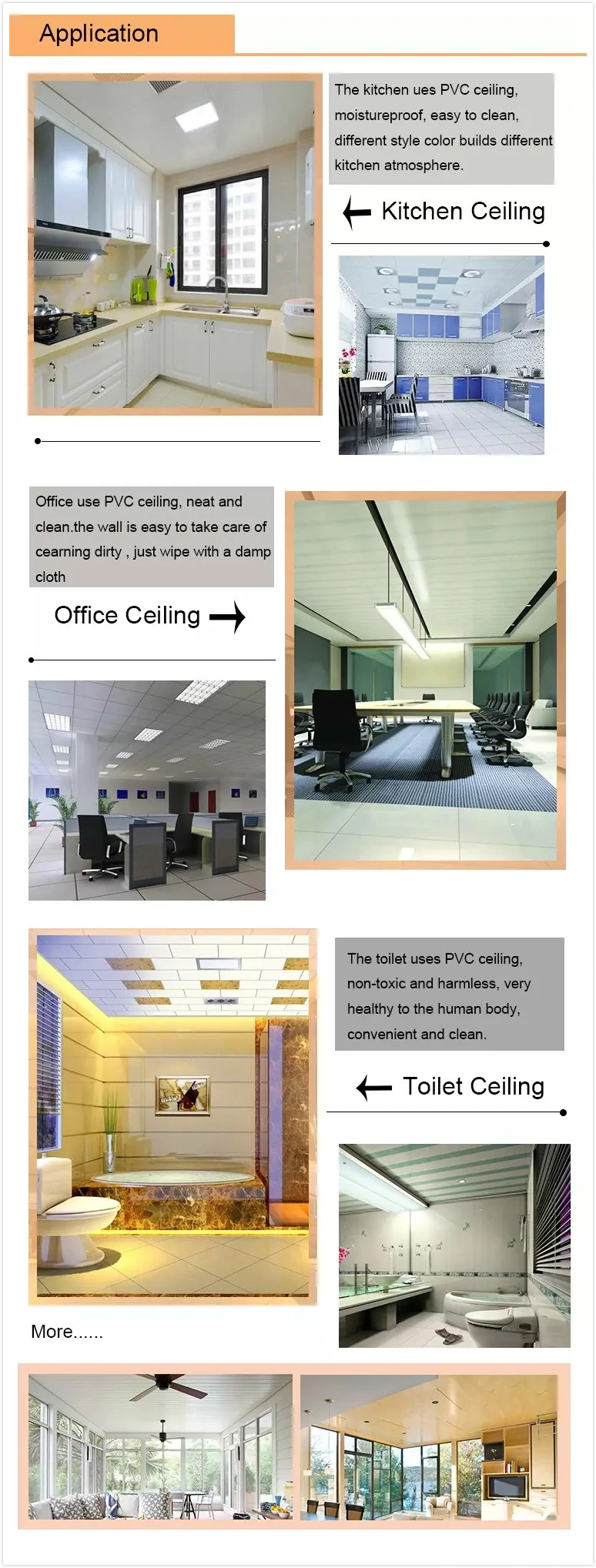 Hot Stamp New Pattern PVC Ceiling Panel PVC Panel PVC Ceiling Tiles for Decoration Building