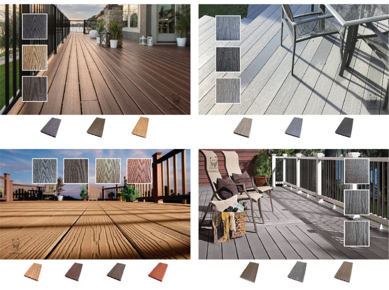 Outdoor Capped Anti-UV Waterproof Terrace WPC Board Composite Decking