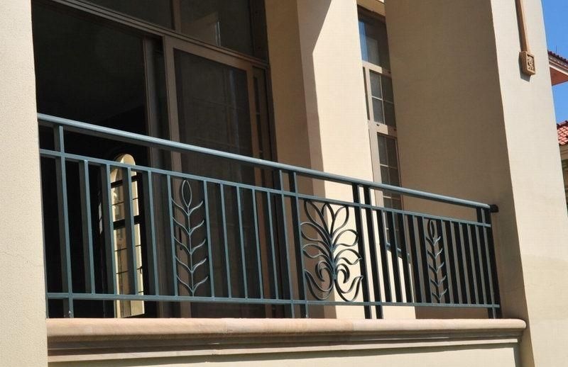 Metal Steel Handrail Balcony Balustrade Wrought Iron Railing