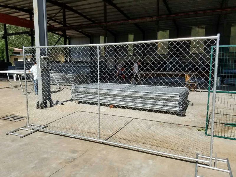 Galvanized Chain Link Fence Panel with Cross Brace