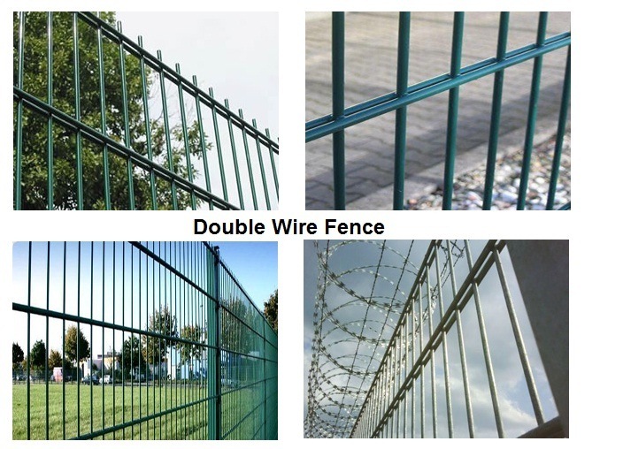 Welded Mesh-Garden Fence Double Welded Steel Fence for Garden