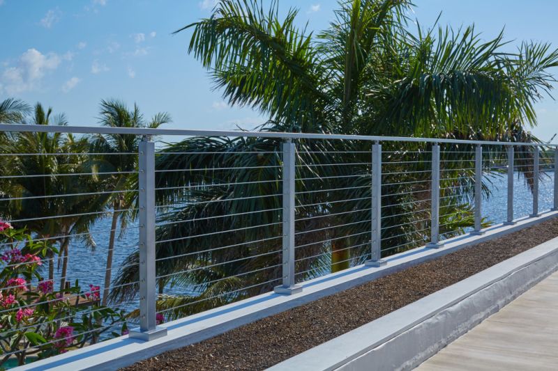 Outdoor Steel Balustrade Cable Railing System From Foshan