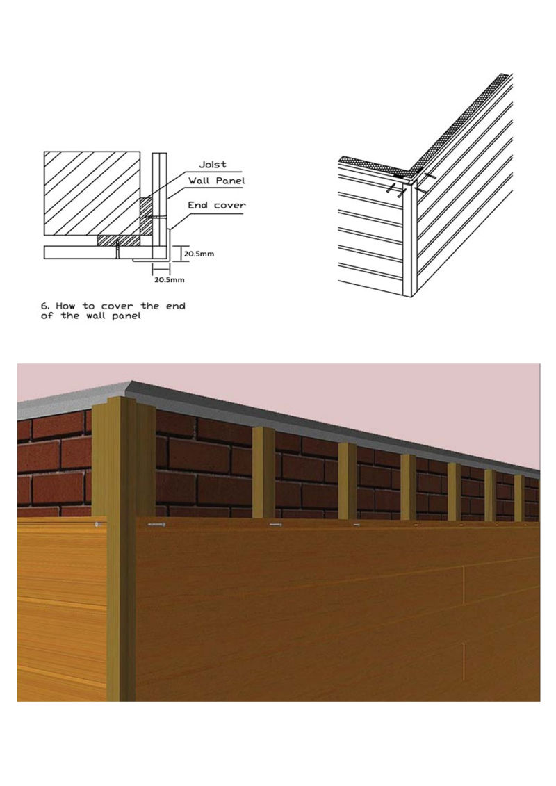 Decorative Wall Cladding Board Deep Embossing Outdoor Anti UV and Mildew Proof Wood Plastic Composite WPC Exterior Wall Panel