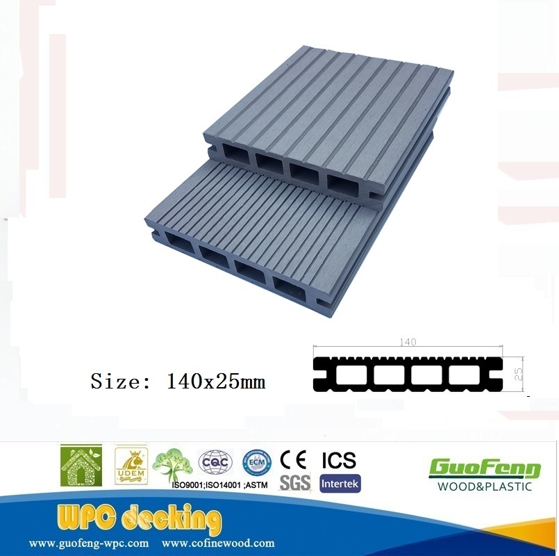 2021 WPC Hollow Decking Board Outdoor WPC Decking Floor Covering