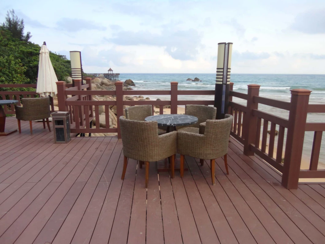 Solid WPC Decking 140*25mm Most Popular Dimension