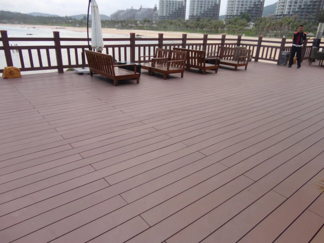 Cheap Colourful Hollow WPC Composite Decking Outdoor Swim Pool Deck From Direct Factory