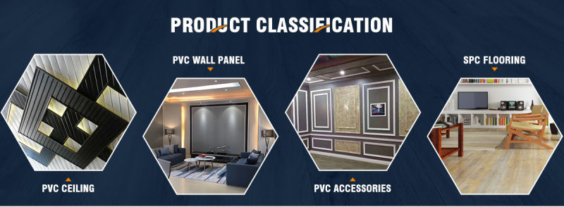 Blue Sky Interior Decoration Plastic Material PVC Laminated Wall Panel