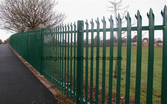 Custom Green Powder Coated Fencing/Wrought Iron Garden Safety Fence
