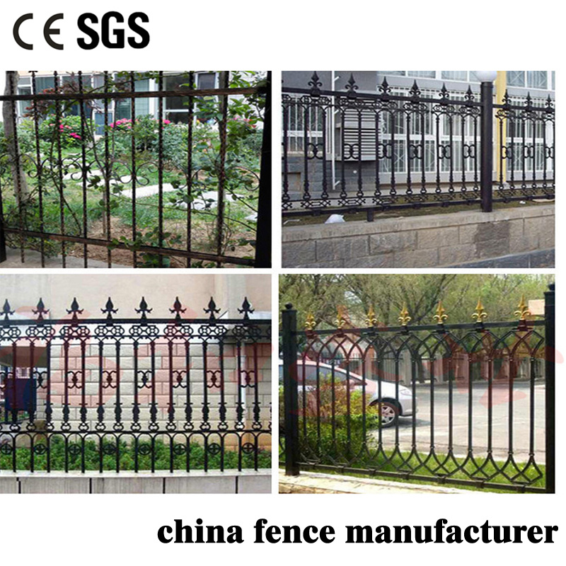Cast Iron Fence Panels/ Wrought Iron Galvanized Steel Tubular Garden Fencing