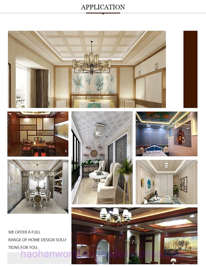 Fashionable Hot Stamped Pop Ceiling Design PVC Panel for PVC Ceiling Panel