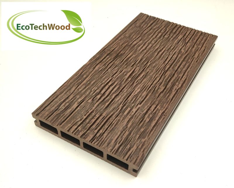 Antique 3D Wood Grain WPC Wood Plastic Composite Decking