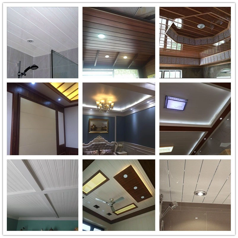 Sliver Lines Printing PVC Panel PVC Ceiling PVC Ceiling Panel Direct From China Manufacturer